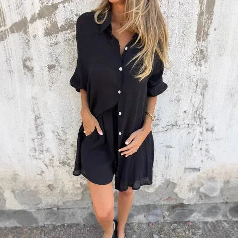 Nora™ | Vardagsset med Blus och Shorts