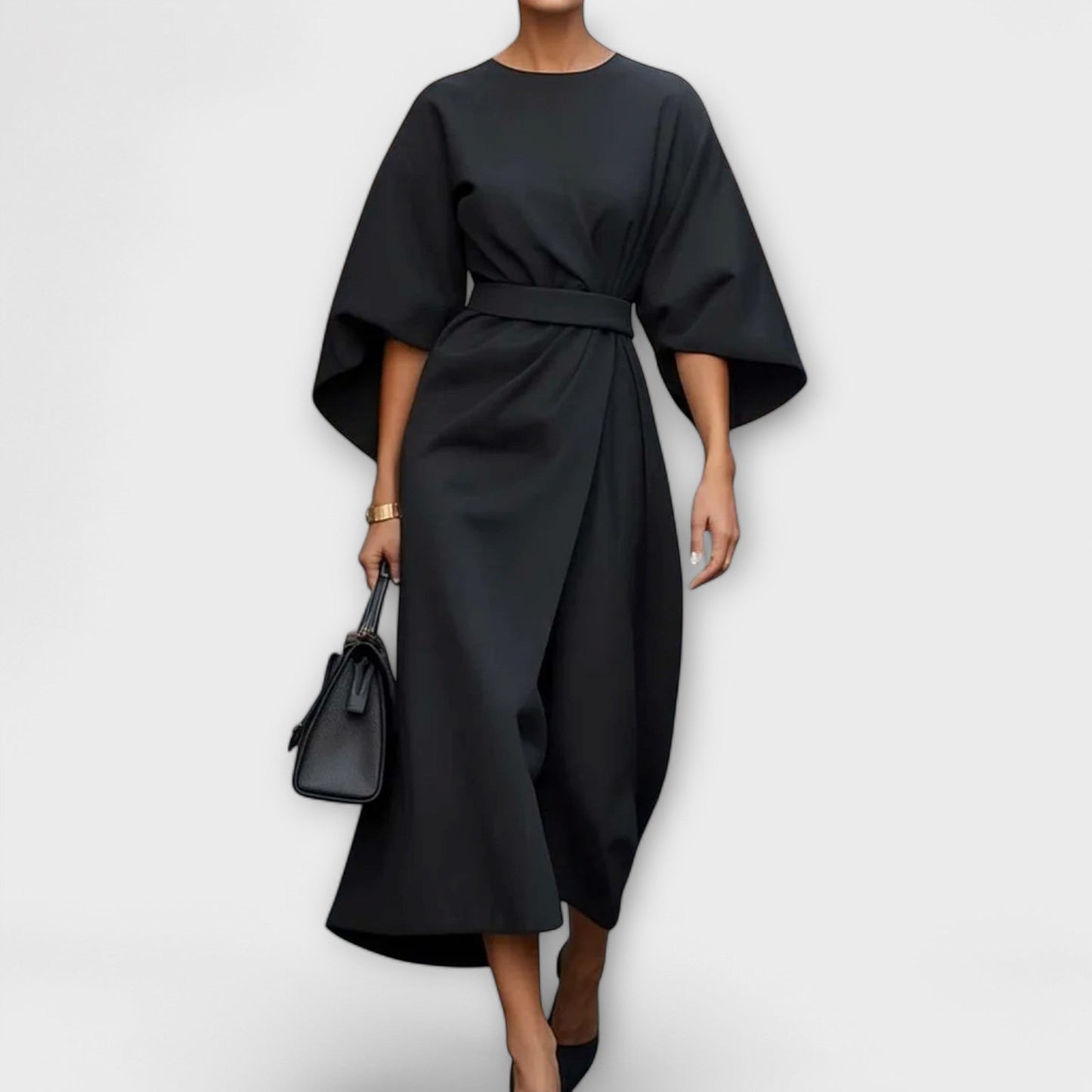 Marijke™ | Elegant Klänning med Ärmar