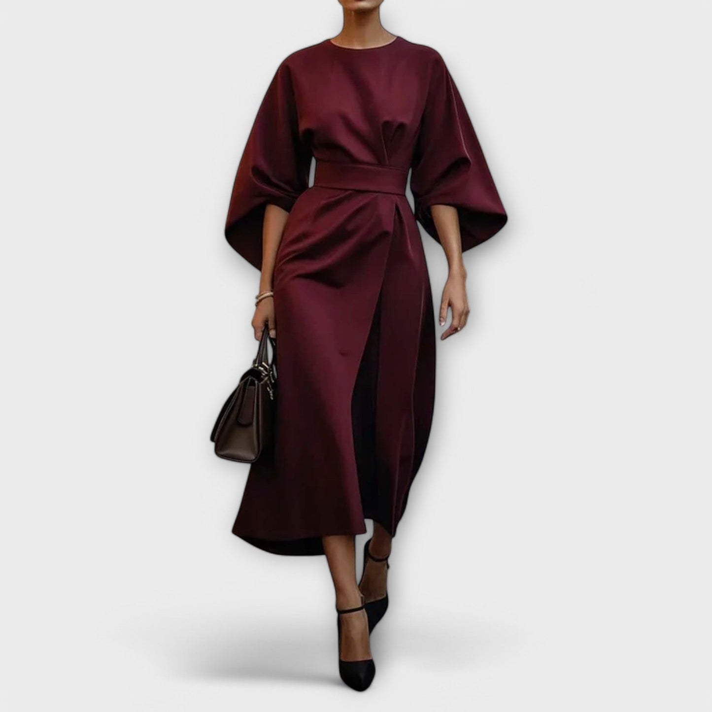 Marijke™ | Elegant Klänning med Ärmar